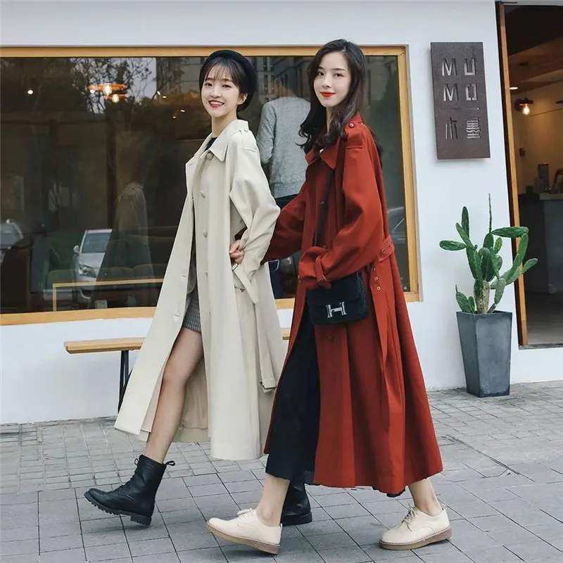 Apricot Windbreaker Women's Mid-Length, Knee-Length, Small-Age Student Temperament Loose British Style Ladies Jacket L328
Apricot Windbreaker Women's Mid-Length, Knee-Length, Small-Age Student Temperament Loose British Style Ladies Jacket L328