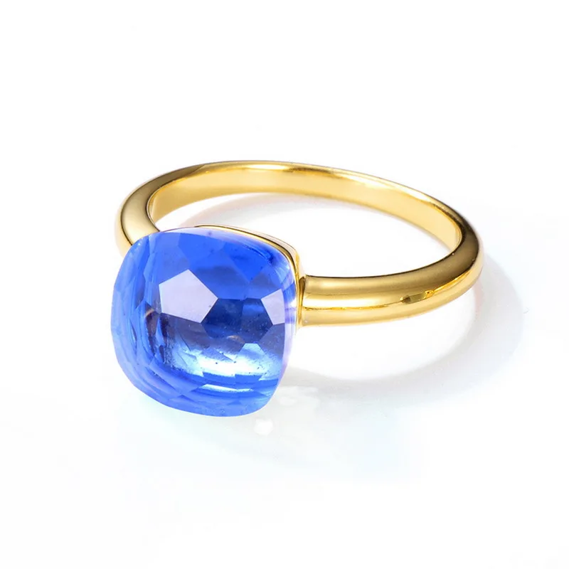 States simple geometric candy-colored crystal 925 sterling silver ring female fashion square ring wholesale silver jewelry
States simple geometric candy-colored crystal 925 sterling silver ring female fashion square ring wholesale silver jewelry