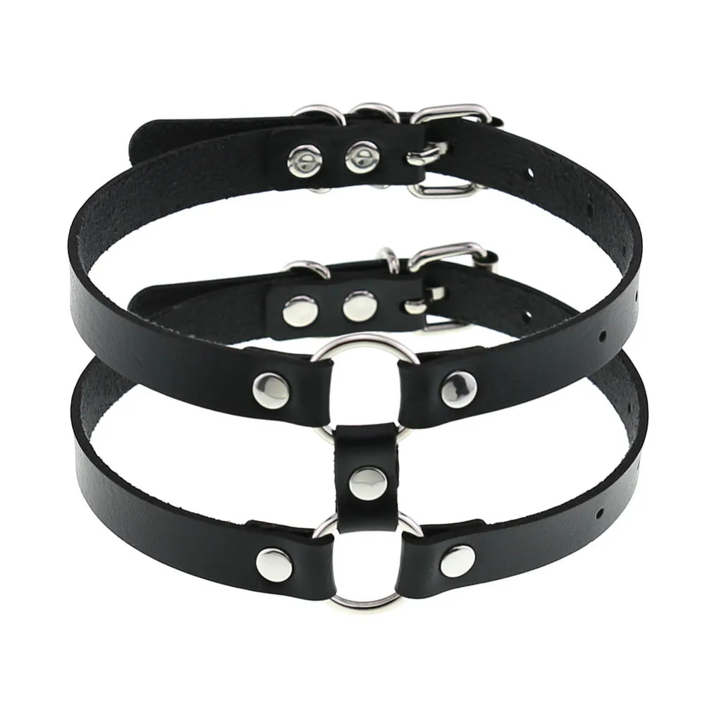2021 Punk Gothic Double Belt Choker Necklaces for Women Leather Collar Pinhole Leather Goth Sexy Girls Clavicle Necklace Jewelry
2021 Punk Gothic Double Belt Choker Necklaces for Women Leather Collar Pinhole Leather Goth Sexy Girls Clavicle Necklace Jewelry