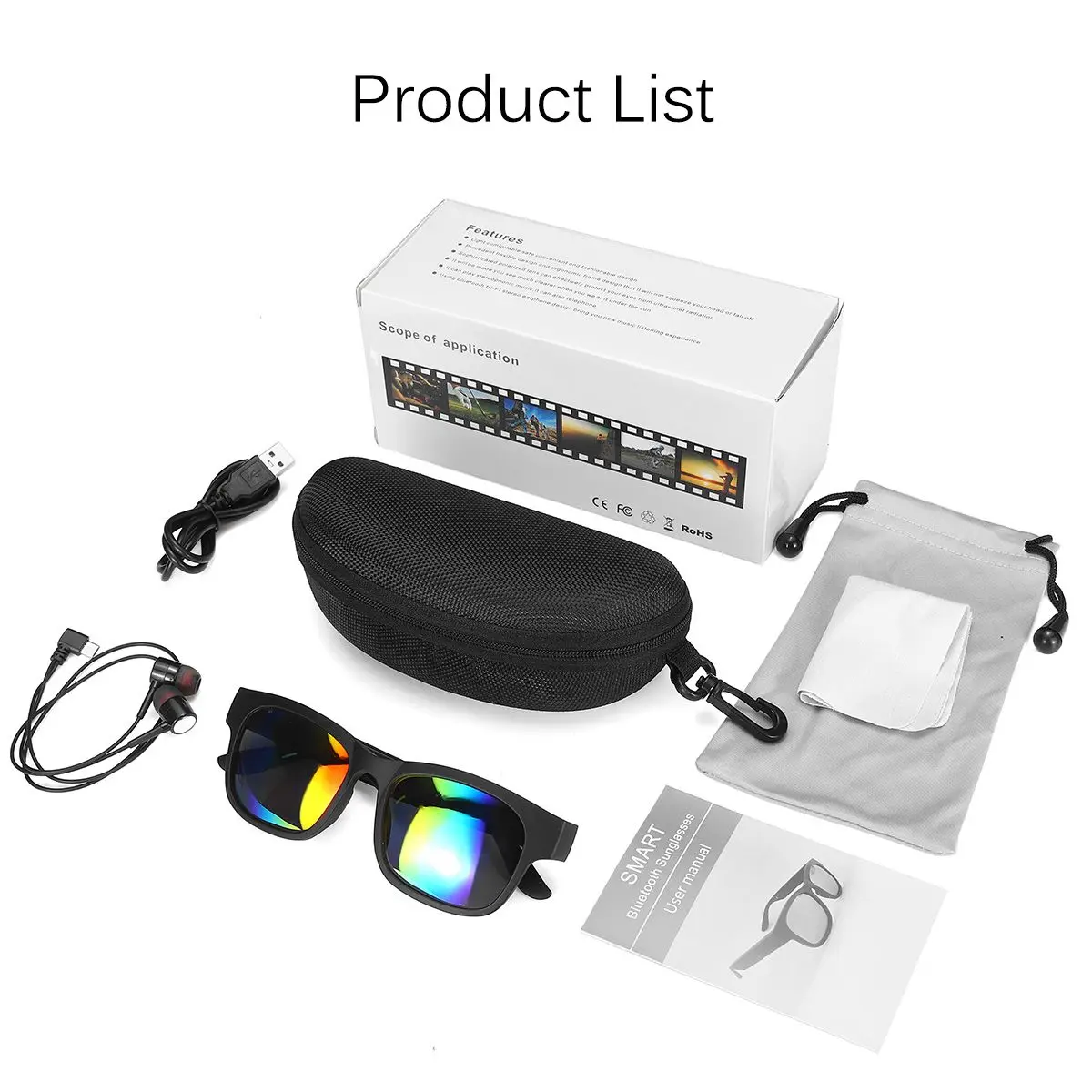 3IN1 bluetooth 5.0 Smart Sports Headphone Sunglasses Wireless Stereo Audio Sunglasses IPX7 Headset Earphone Speakers with mic
3IN1 bluetooth 5.0 Smart Sports Headphone Sunglasses Wireless Stereo Audio Sunglasses IPX7 Headset Earphone Speakers with mic