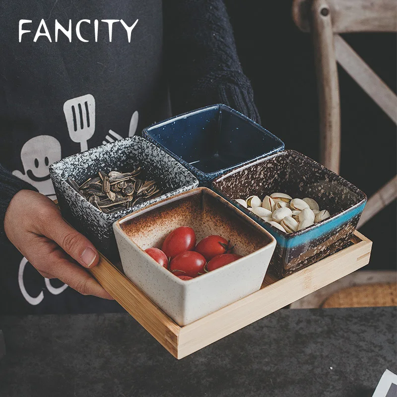 FANCITY Split snack plate, ceramic dried fruit plate, snack plate, seasoning plate, candy plate, nut fruit plate, snack plate
FANCITY Split snack plate, ceramic dried fruit plate, snack plate, seasoning plate, candy plate, nut fruit plate, snack plate