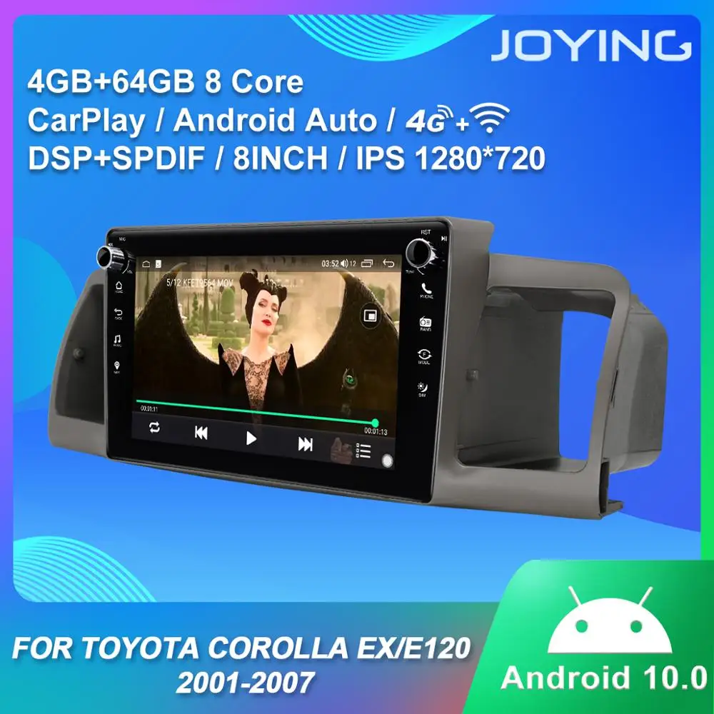 Android 10 0 автомобильный радио головное устройство 8 дюймов IPS 1280*720 Восьмиядерный GPS