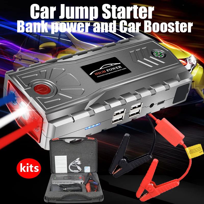 Car Battery Charger Booster 95600mAh 12V 600A Waterproof Emergency Battery Starting Device Portable Car Jump Starter Power Bank
Car Battery Charger Booster 95600mAh 12V 600A Waterproof Emergency Battery Starting Device Portable Car Jump Starter Power Bank