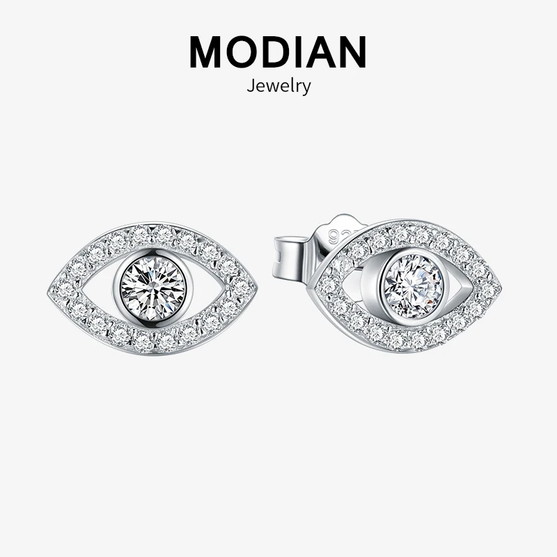 Modian 2021 Лидер продаж 100% 925 Стерлинговое Серебро кубического циркония Ясно глаза