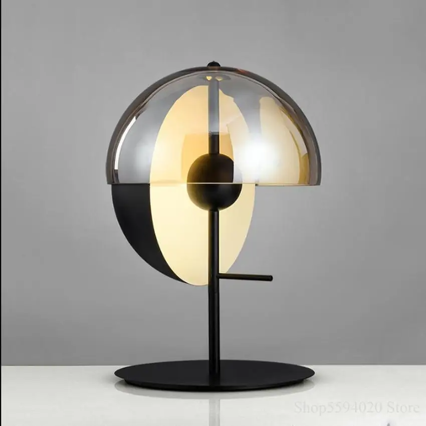 Modern Designer Semi-circular Glass Table Lamp Simple Glass Lampshade Model Bedroom Bedside Lights Stand Lamps Home Deco Lamp
Modern Designer Semi-circular Glass Table Lamp Simple Glass Lampshade Model Bedroom Bedside Lights Stand Lamps Home Deco Lamp