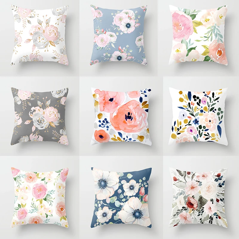 Watercolor Flower Pattern Throw Pillow Case Rose Flora Cushion Covers for Home Sofa Chair Decorative Pillowcases
Watercolor Flower Pattern Throw Pillow Case Rose Flora Cushion Covers for Home Sofa Chair Decorative Pillowcases