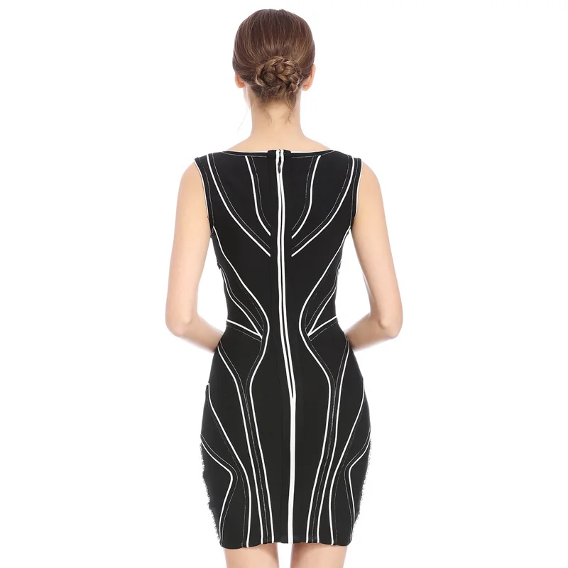 Sexy deep V hollow out bandage dress banquet annual meeting performance hip short dress
Sexy deep V hollow out bandage dress banquet annual meeting performance hip short dress