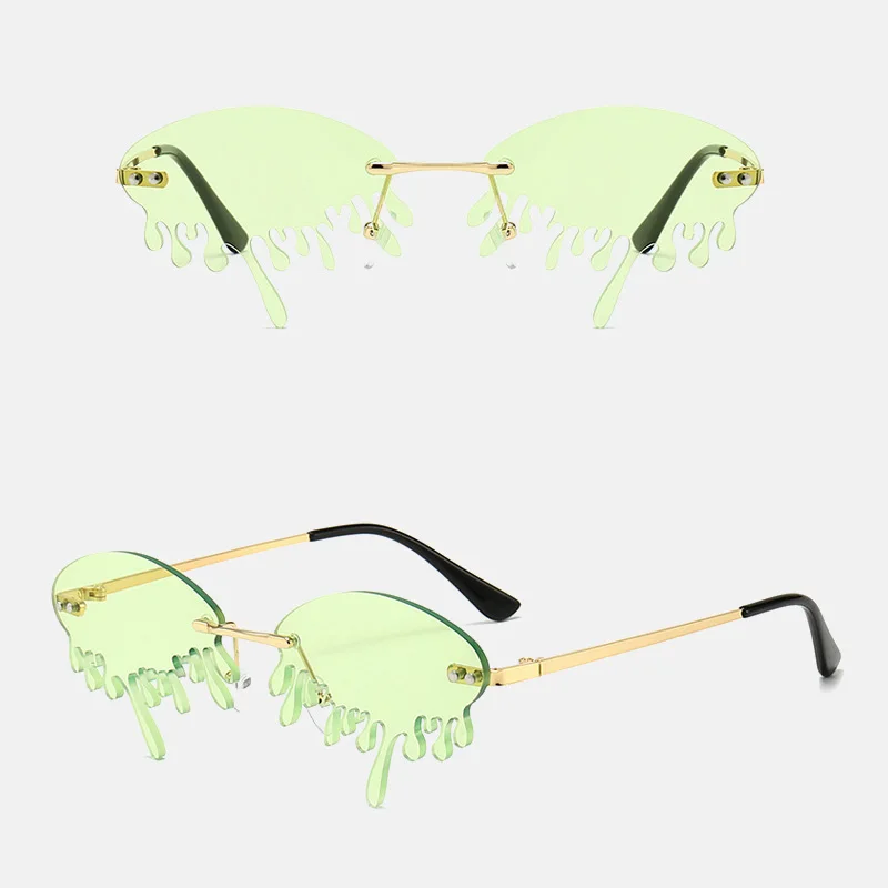 ZUEE Rimless Sunglasses Women fashion Vintage Unique Tears Shape Steampunk high quality Gafas Shades UV400 Oculos Feminino
ZUEE Rimless Sunglasses Women fashion Vintage Unique Tears Shape Steampunk high quality Gafas Shades UV400 Oculos Feminino