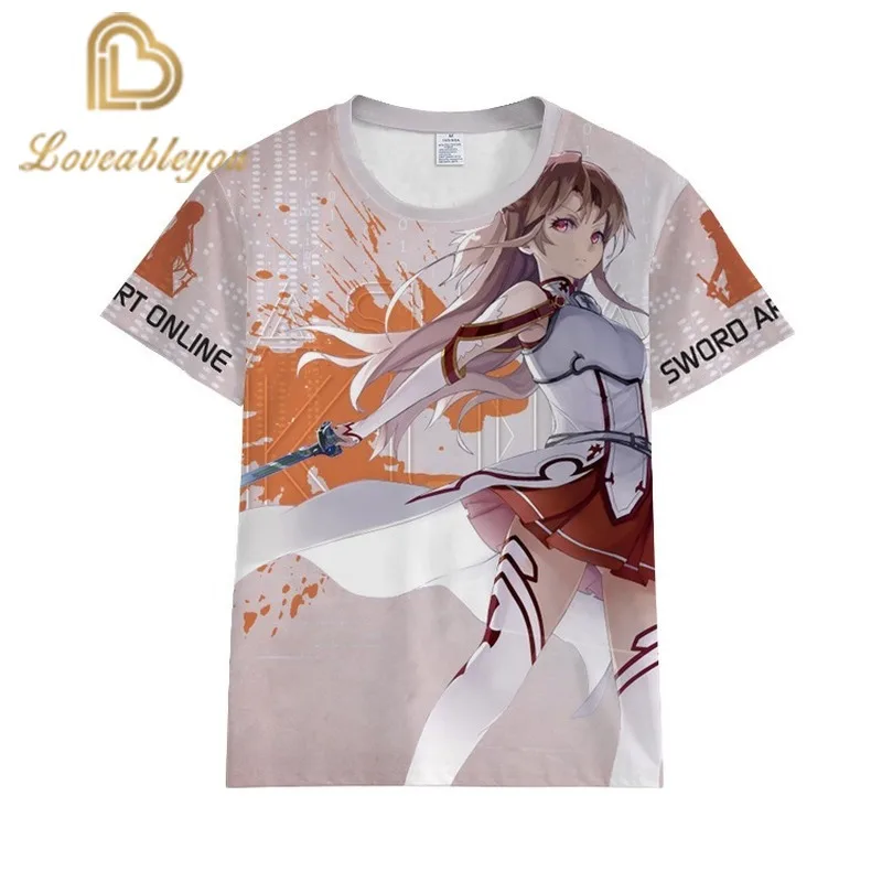 Sword Art Online T Shirt SAO T-Shirt Fun Casual Tee Shirt Summer Short-Sleeve Printed Male and Female Tshirt Tops
Sword Art Online T Shirt SAO T-Shirt Fun Casual Tee Shirt Summer Short-Sleeve Printed Male and Female Tshirt Tops