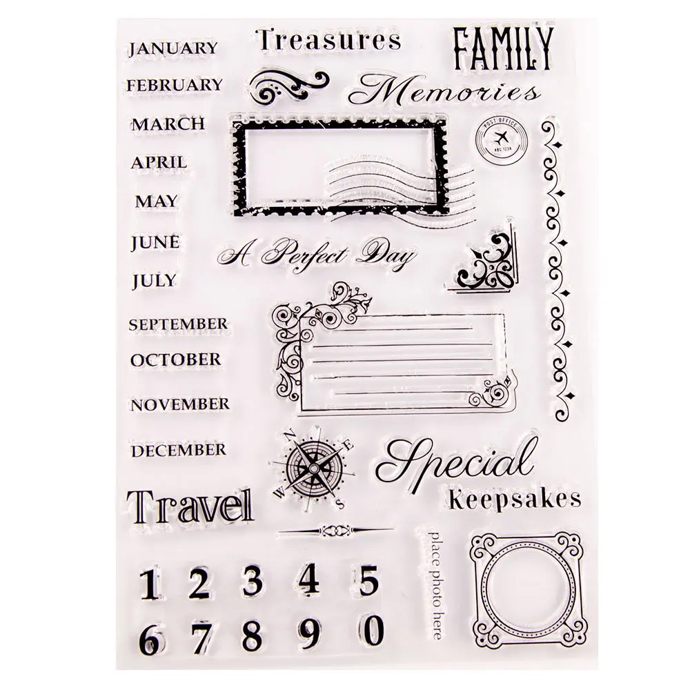 Month Calendar Numbers Transparent Clear Rubber Stamp Sheet Cling Scrapbooking Photo Album Paper Card DIY Craft
Month Calendar Numbers Transparent Clear Rubber Stamp Sheet Cling Scrapbooking Photo Album Paper Card DIY Craft