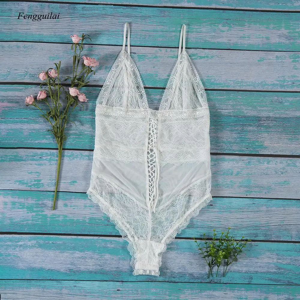 V Neck Lace Sheer Bodysuit Straps Sexy Jumpsuits Romper 2020 Clearance Hot Teddies Catsuit Women Bodycon Bodysuit
V Neck Lace Sheer Bodysuit Straps Sexy Jumpsuits Romper 2020 Clearance Hot Teddies Catsuit Women Bodycon Bodysuit