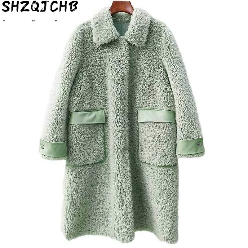 JCHB 2021 Real Fur Coat Women Autumn Witner Sheep Shearling 100% Wool Fur Jacket Long Coats and Jackets Women Clothes Abrigos Mu
JCHB 2021 Real Fur Coat Women Autumn Witner Sheep Shearling 100% Wool Fur Jacket Long Coats and Jackets Women Clothes Abrigos Mu