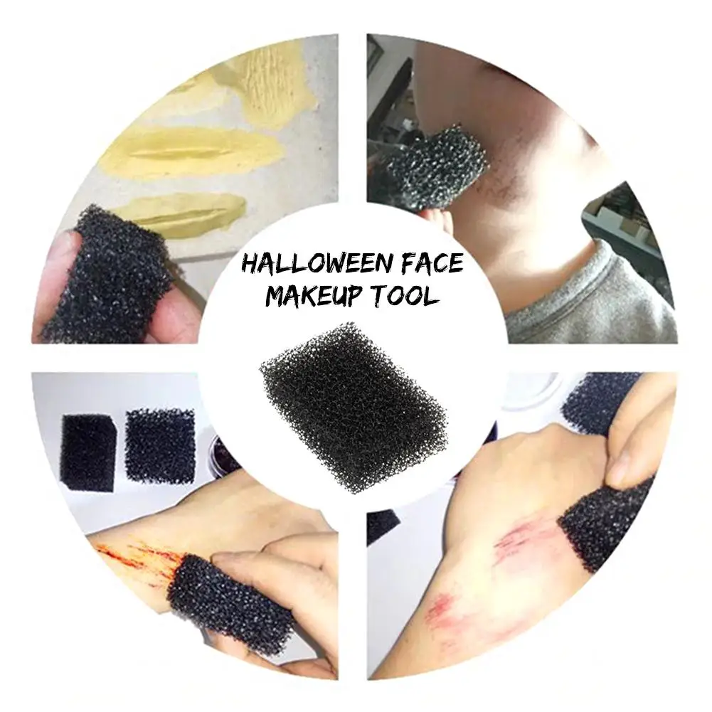 1 шт. Хэллоуин Макияж Губка специальное кровавый шрам щетина раны Make Up Stipple губка