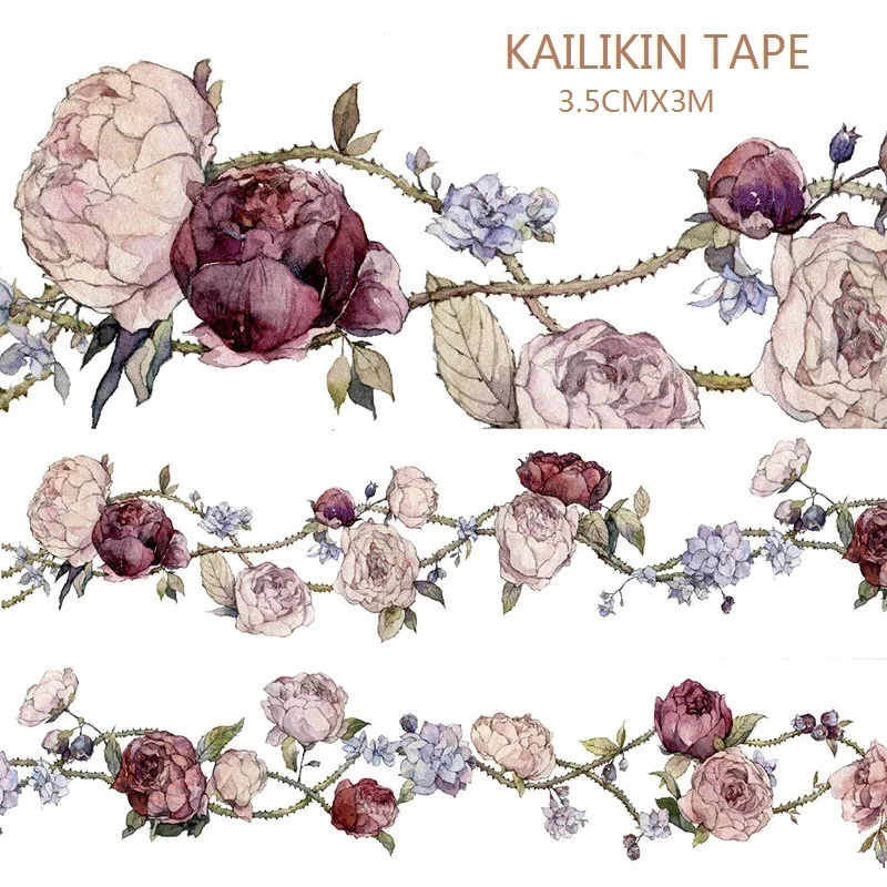 Original washi paper tape / PET material poetry of roses washi tape with special oil effect and shrink packing
Original washi paper tape / PET material poetry of roses washi tape with special oil effect and shrink packing