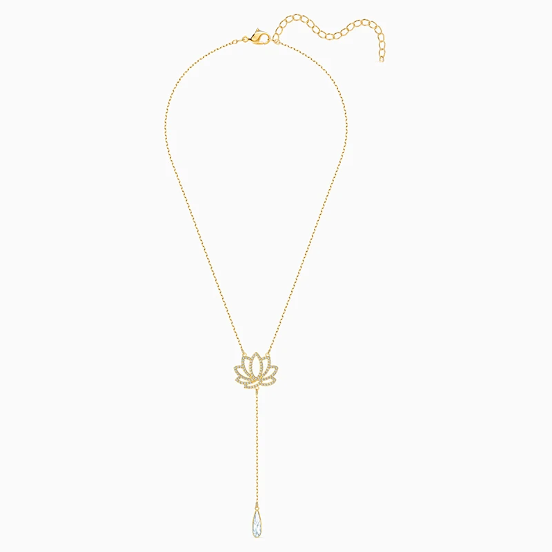 Fashion Accessories SWA New SYMBOLIC LOTUS Necklace Yellow Gold Glamorous Lotus Flower Crystal Female Romantic Jewelry Gift
Fashion Accessories SWA New SYMBOLIC LOTUS Necklace Yellow Gold Glamorous Lotus Flower Crystal Female Romantic Jewelry Gift