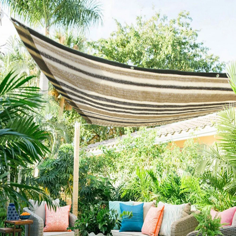 Anti-Uv Sunshade Net Outdoor Garden Sunscreen Cloth Car Sunblock Shade Cover Plant Stripe Design Greenhouse Cover With 4 Ropes
Anti-Uv Sunshade Net Outdoor Garden Sunscreen Cloth Car Sunblock Shade Cover Plant Stripe Design Greenhouse Cover With 4 Ropes