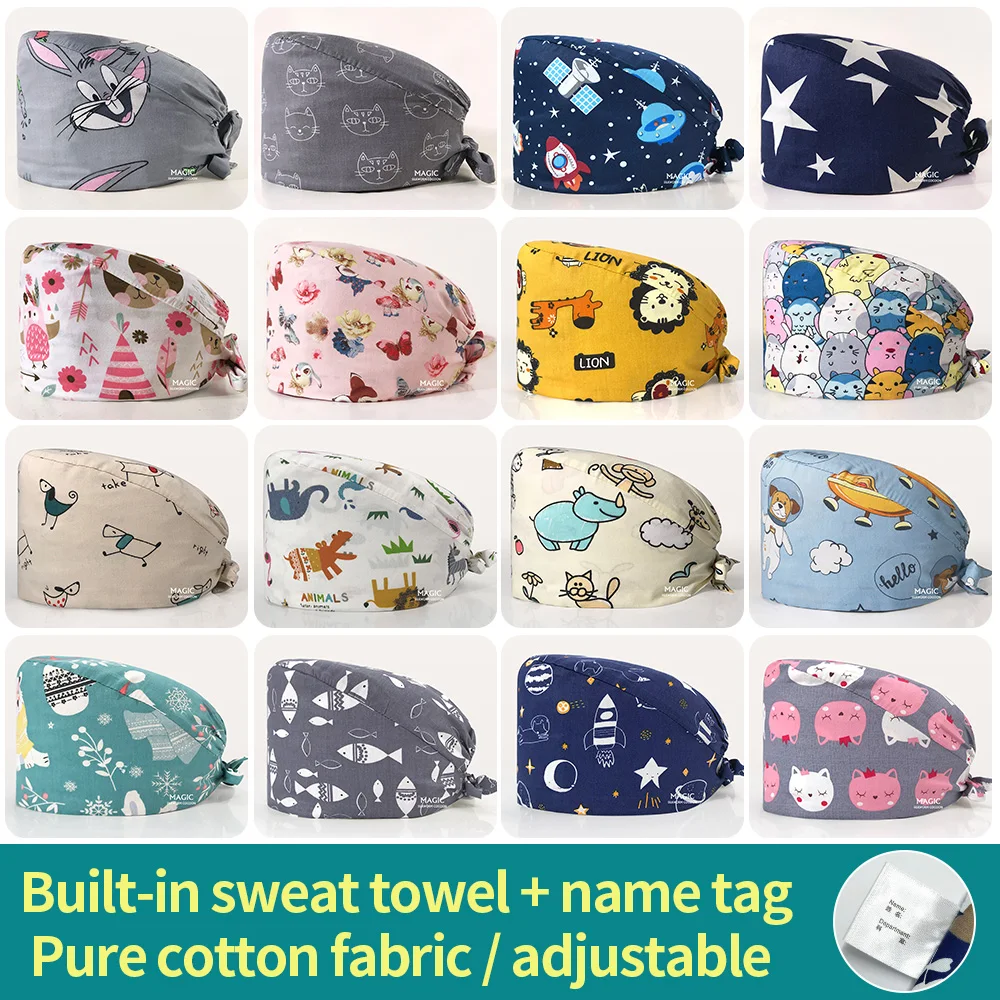 Cartoon Print Medical Scrub Hat Hospital Doctor Work Caps Health Worker Scrub Cap Pet clinic nurse Beautician nursing scrubs hat
Cartoon Print Medical Scrub Hat Hospital Doctor Work Caps Health Worker Scrub Cap Pet clinic nurse Beautician nursing scrubs hat