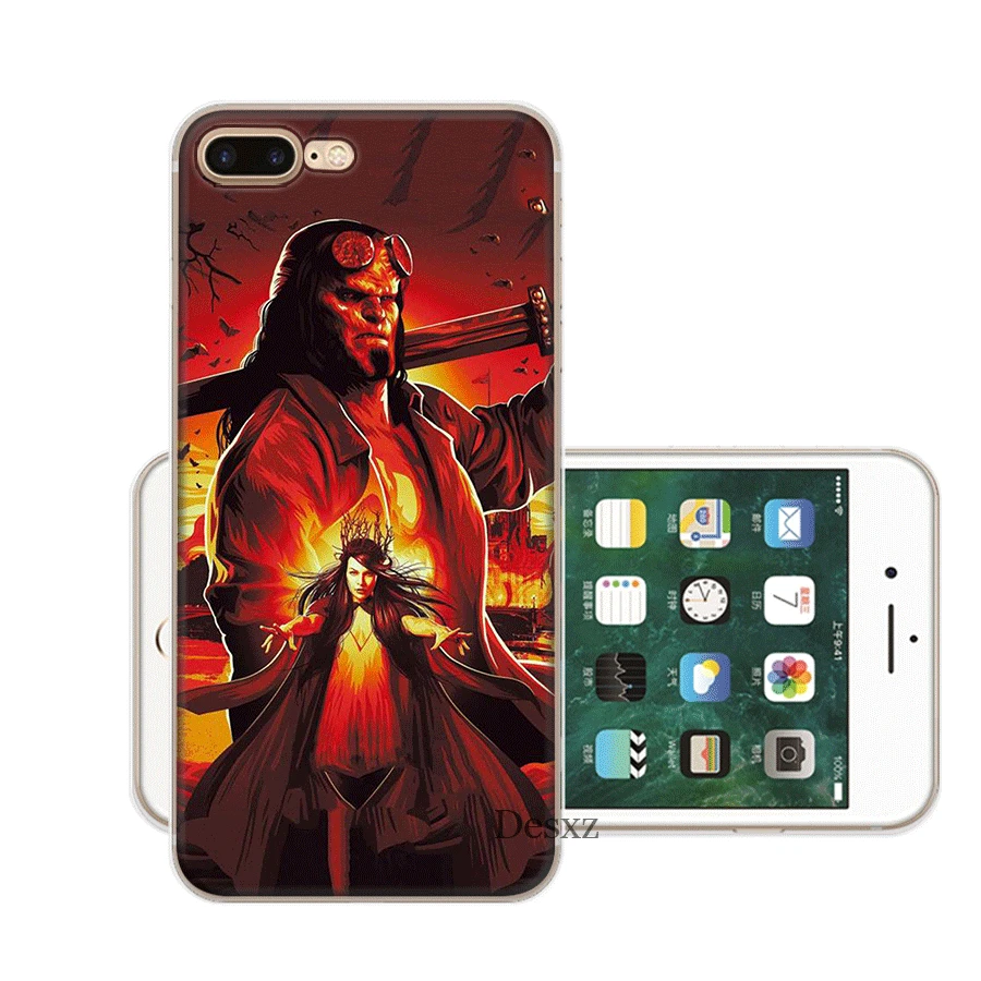 Чехол на мобильный телефон для iPhone Apple XR X XS Max 6 6s 7 8 P Lus 5 2 SE Hellboy Rise защита |
