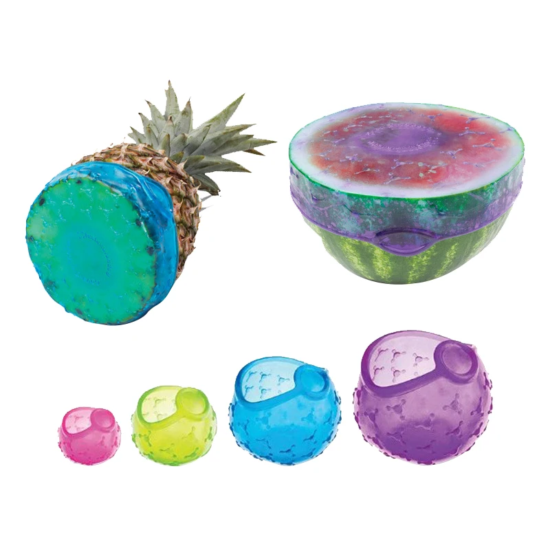 4PCS /Set Silicone Food Pot Lid Reusable Keeping Fresh Seal Bowl Stretchable Preservative Film For Kitchen Cookware
4PCS /Set Silicone Food Pot Lid Reusable Keeping Fresh Seal Bowl Stretchable Preservative Film For Kitchen Cookware