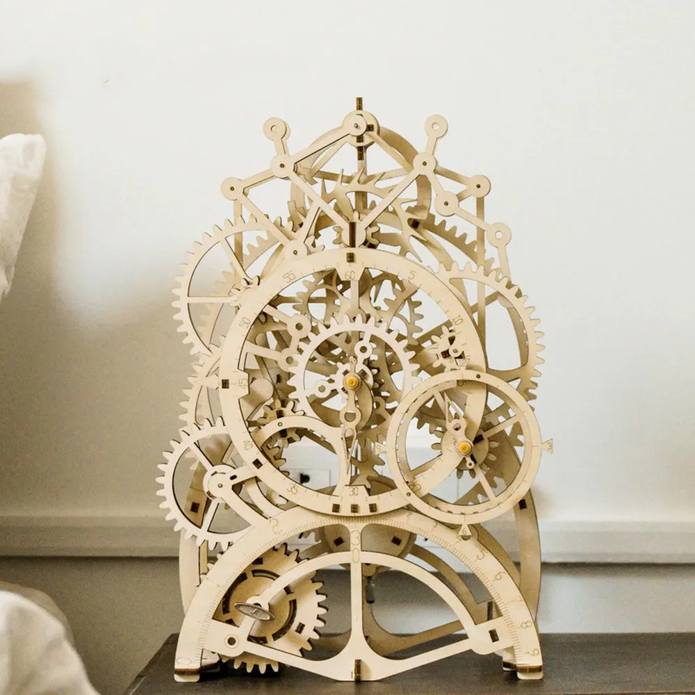 DIY лазерная резка 3D механическая модель деревянная строительные наборы сборка
