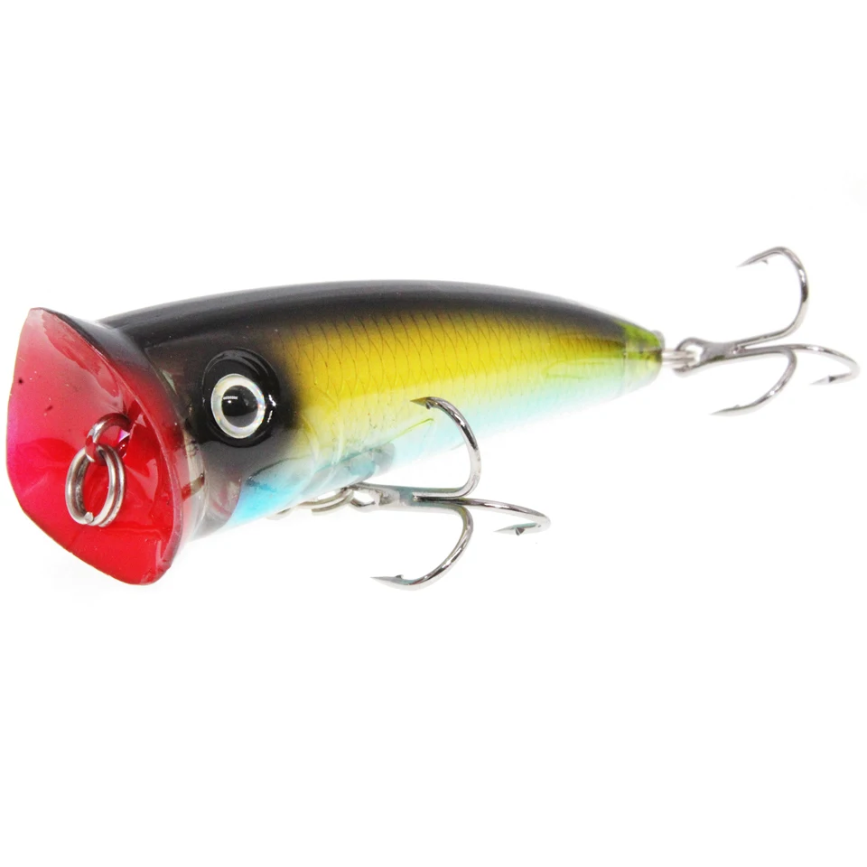 Hot 1pcs Fishing Lures 7.cm 10g Topwater Popper Bait 5 Color Hard Bait Artificial Wobblers Plastic Fishing Tackle With 6# Hooks
Hot 1pcs Fishing Lures 7.cm 10g Topwater Popper Bait 5 Color Hard Bait Artificial Wobblers Plastic Fishing Tackle With 6# Hooks
