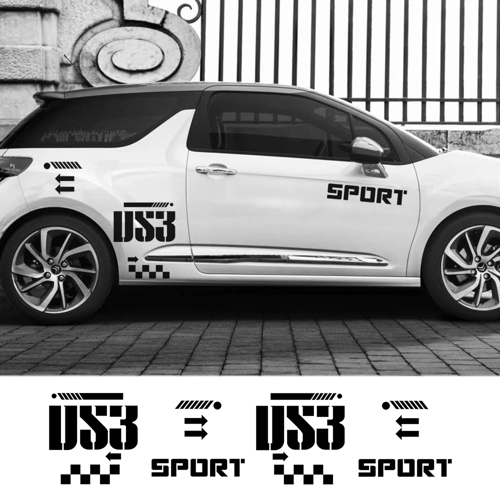 8 шт., виниловые наклейки для украшения кузова гоночного автомобиля Citroen DS3
8 шт., виниловые наклейки для украшения кузова гоночного автомобиля Citroen DS3