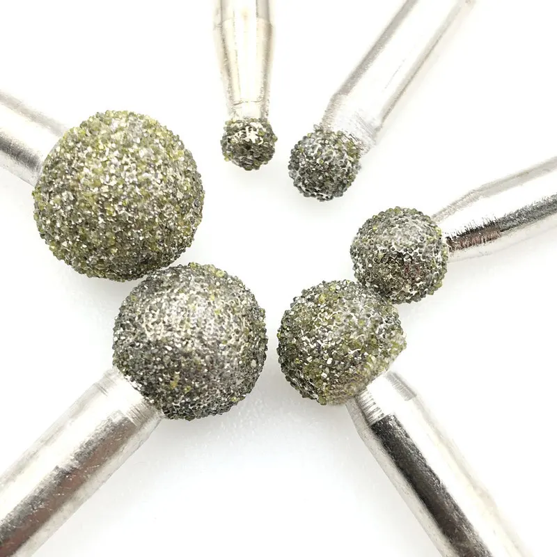 15pcs 5-12mm Stone Carving Diamond Grinding Bits Sphere Ball Shape Engraving Head Rotary Burrs Jade Mold Glass Carving Tool
15pcs 5-12mm Stone Carving Diamond Grinding Bits Sphere Ball Shape Engraving Head Rotary Burrs Jade Mold Glass Carving Tool