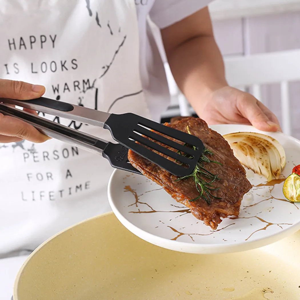 9/10/12inch Kitchen Food Tongs With Silicone Tips Heat Resistant BBQ Grilling Salad Bread Serving Tong Anti-scalding Steak Clip
9/10/12inch Kitchen Food Tongs With Silicone Tips Heat Resistant BBQ Grilling Salad Bread Serving Tong Anti-scalding Steak Clip