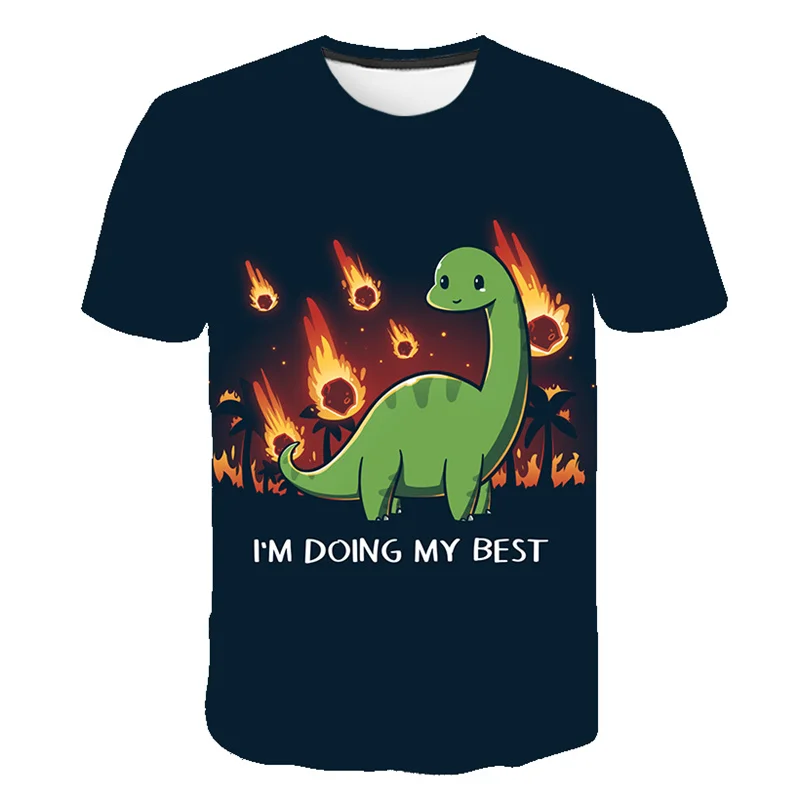 Summer 2021 3D printed dinosaur boy clothes, hip-hop street outfit, cool T-shirt, cute anime printed funny clothes
Summer 2021 3D printed dinosaur boy clothes, hip-hop street outfit, cool T-shirt, cute anime printed funny clothes