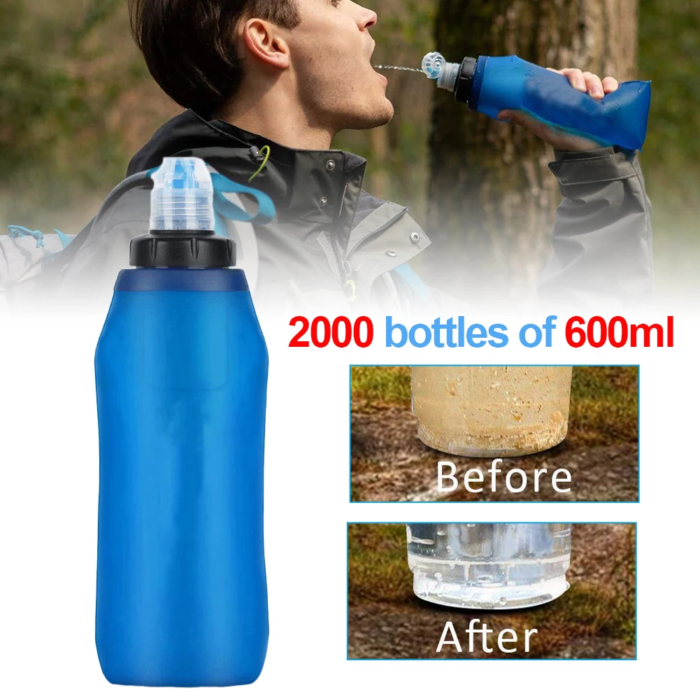 500ml Water Filter Bottle Water Filter Portable Survival TPU Folding Outdoor Filtered Water Bag For Sport Camping Hiking Cycling
500ml Water Filter Bottle Water Filter Portable Survival TPU Folding Outdoor Filtered Water Bag For Sport Camping Hiking Cycling