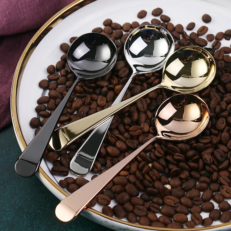 Luxury Soup Spoon Stainless Steel Tableware Black Gold Ice Cream Cake Dessert Coffee Sitriing Spoon Kitchen Accessory 1 Piece
Luxury Soup Spoon Stainless Steel Tableware Black Gold Ice Cream Cake Dessert Coffee Sitriing Spoon Kitchen Accessory 1 Piece