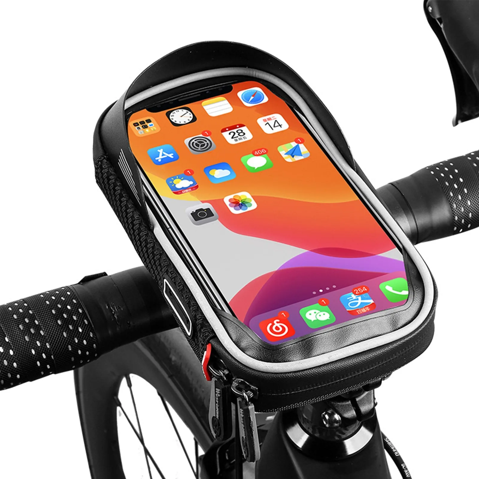Bicycle Front Bag Waterproof 6.0inch Touch Screen Mobile Phone Cycling Case Top Front Tube Frame Bags MTB Road Bike Accessories
Bicycle Front Bag Waterproof 6.0inch Touch Screen Mobile Phone Cycling Case Top Front Tube Frame Bags MTB Road Bike Accessories