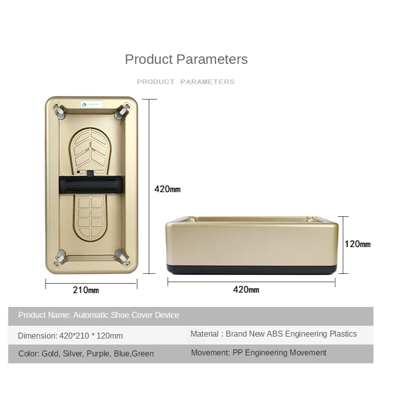 Automatic Shoe Covers Machine One-Time Film Machine Smart Shoe Cover Dispenser Household Stepping Disposable Bootis Maker
Automatic Shoe Covers Machine One-Time Film Machine Smart Shoe Cover Dispenser Household Stepping Disposable Bootis Maker