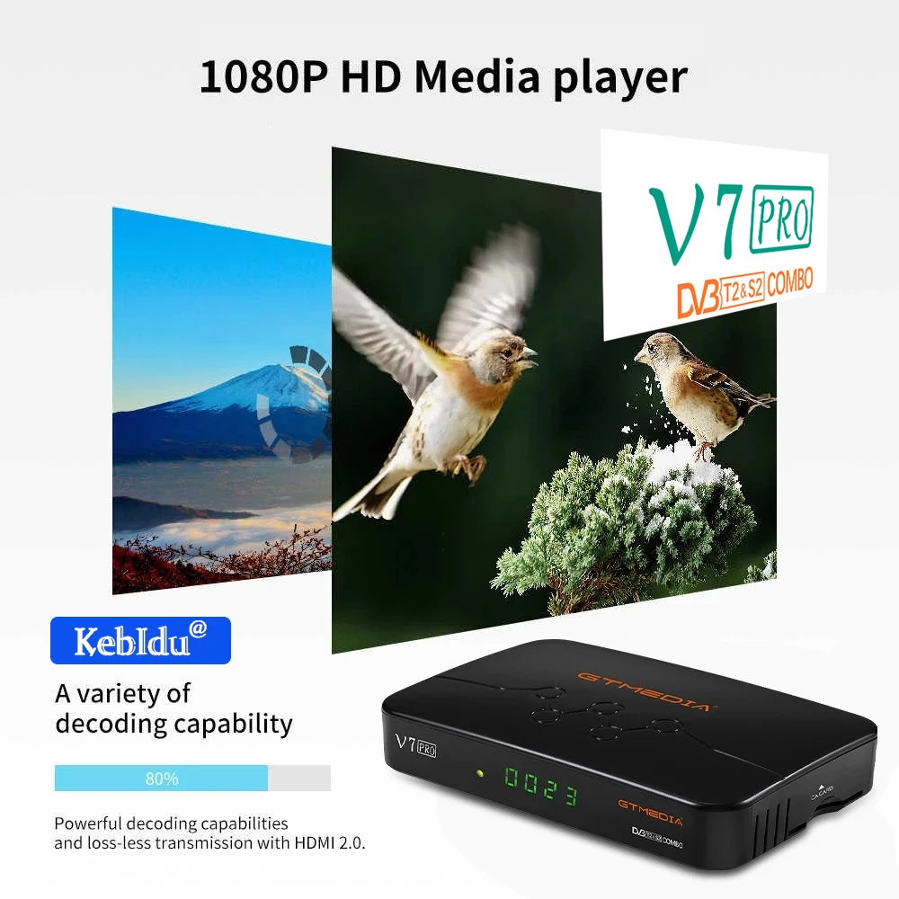 Kebidu Hot-selling New V7 pro DVB Decoder CA Card Satellite TV Receiver support H.265 Built-in WIFI better V7 plus TV Box
Kebidu Hot-selling New V7 pro DVB Decoder CA Card Satellite TV Receiver support H.265 Built-in WIFI better V7 plus TV Box