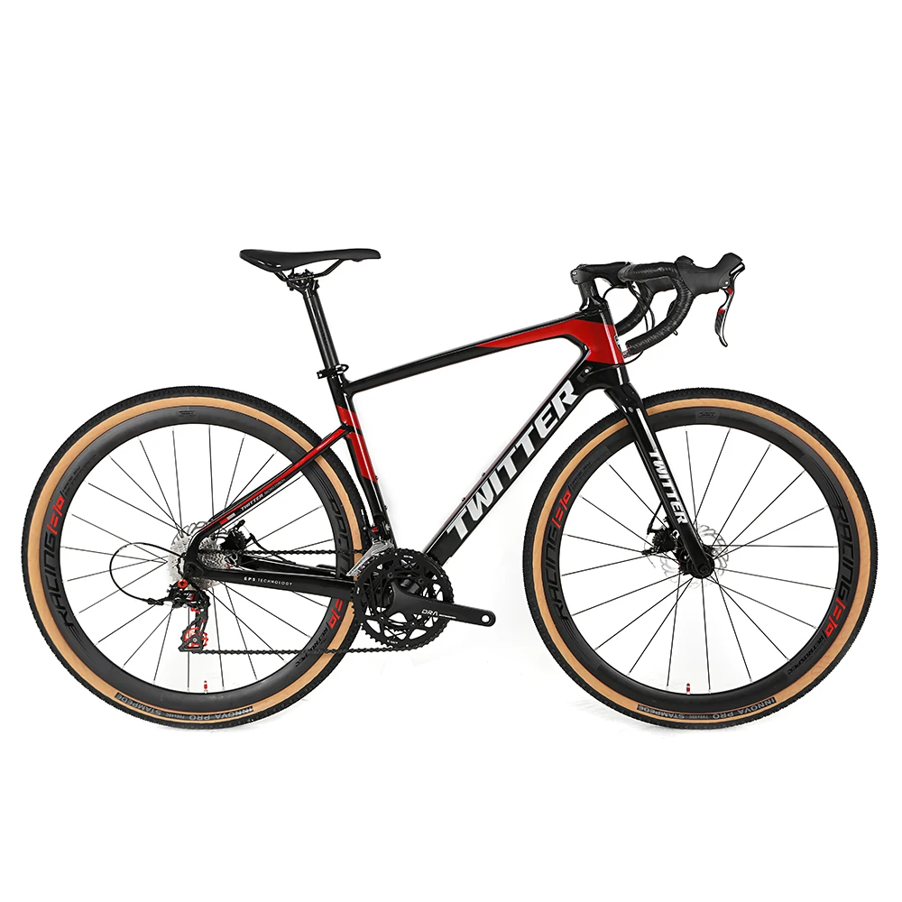 TWITTER bicycle China factory new carbon gravel bike 700*40C 45C tire carbon road bike disc brake withRS-22speed gravel bicycle
TWITTER bicycle China factory new carbon gravel bike 700*40C 45C tire carbon road bike disc brake withRS-22speed gravel bicycle
