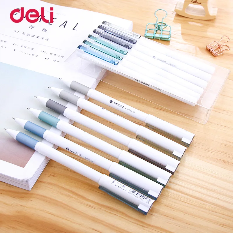 Deli A008 prime impression neutral pen 0.5 mm simple students use waterborne needle pen students Korean small fresh lovely
Deli A008 prime impression neutral pen 0.5 mm simple students use waterborne needle pen students Korean small fresh lovely
