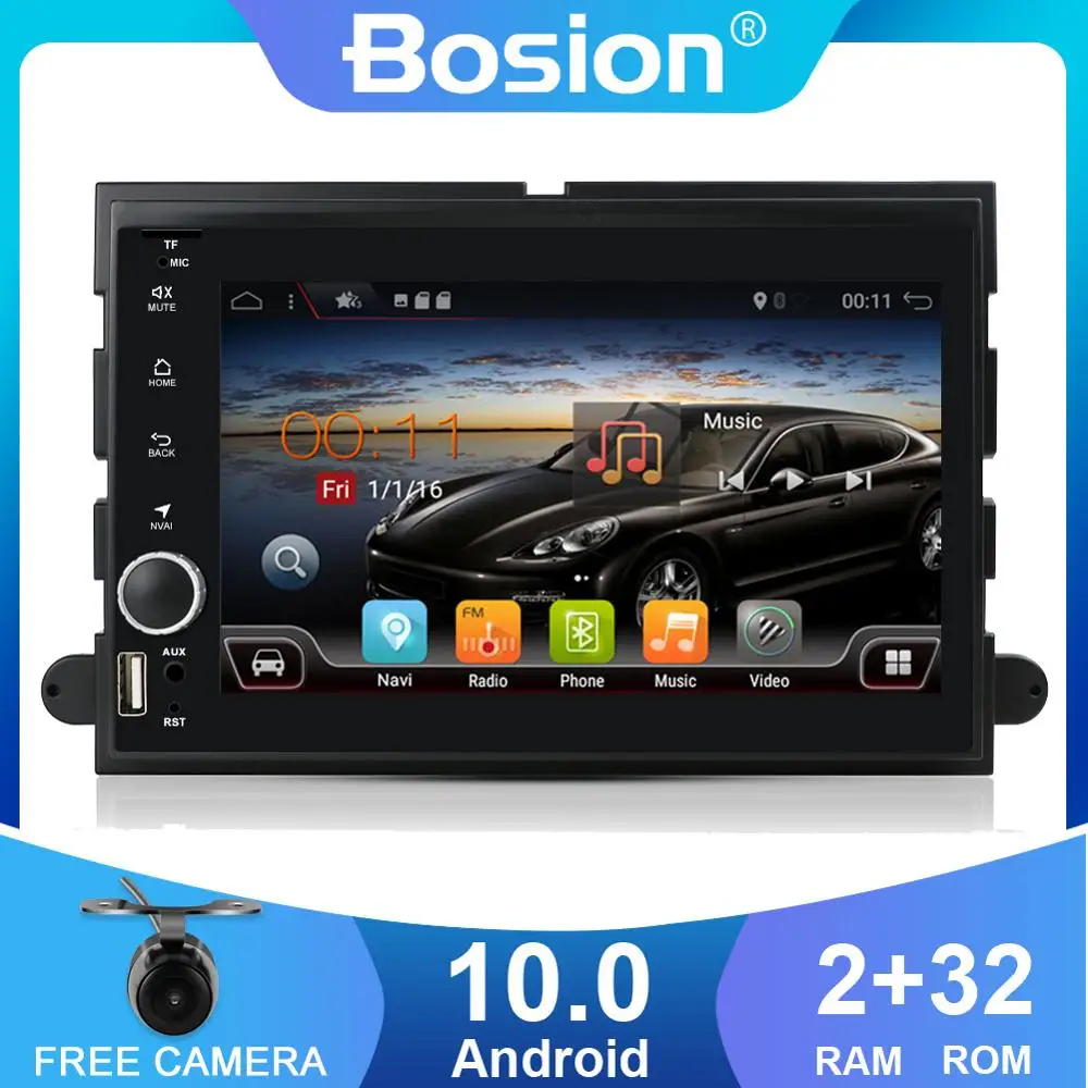 Автомобильный DVD плеер Bosion на Android 10 2 Гб ОЗУ 32 ПЗУ для Ford F150 F350 F450 F550 F250 Fusion