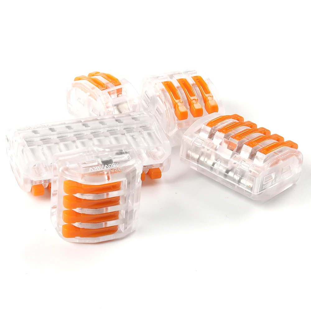 Quick wire Connectors mini Universal Compact Wiring Connector push-in Terminal Block Transparent 222 212 213 214 215 218
Quick wire Connectors mini Universal Compact Wiring Connector push-in Terminal Block Transparent 222 212 213 214 215 218