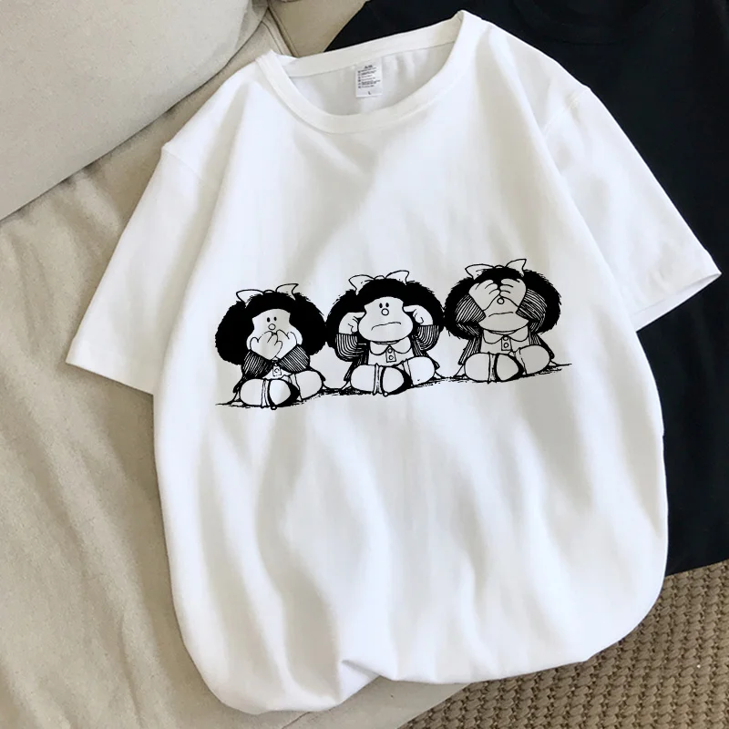 Mafalda Kawaii Graphic T-shirt Women Fashion Harajuku Tshirt Female Cute Short Sleeve Tops Tees Casual Summer Cartoon T Shirts
Mafalda Kawaii Graphic T-shirt Women Fashion Harajuku Tshirt Female Cute Short Sleeve Tops Tees Casual Summer Cartoon T Shirts