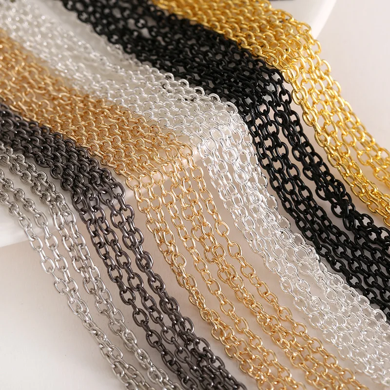 5m/lot Gold/Bronze Plated Necklace Chain Cross Chain for Jewelry Making Findings DIY Necklace Chains Materials Handmade Supplies
5m/lot Gold/Bronze Plated Necklace Chain Cross Chain for Jewelry Making Findings DIY Necklace Chains Materials Handmade Supplies