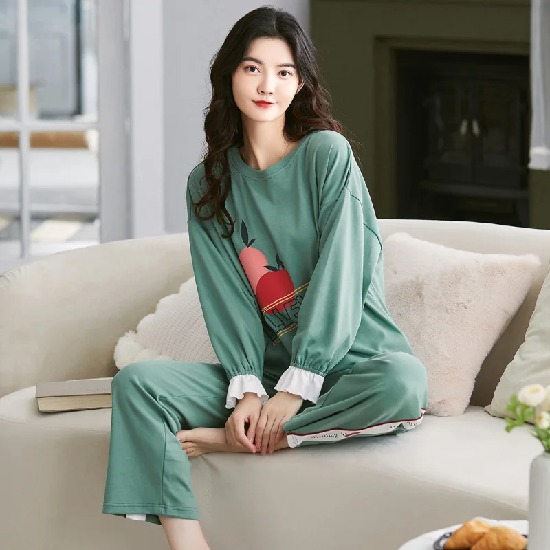 New Style Pajamas 2020 Autumn Cotton Women Pajamas Set Long Sleeve Sleepwear Long Pant Home Set Cartoon pijamas 2PC pjs
New Style Pajamas 2020 Autumn Cotton Women Pajamas Set Long Sleeve Sleepwear Long Pant Home Set Cartoon pijamas 2PC pjs