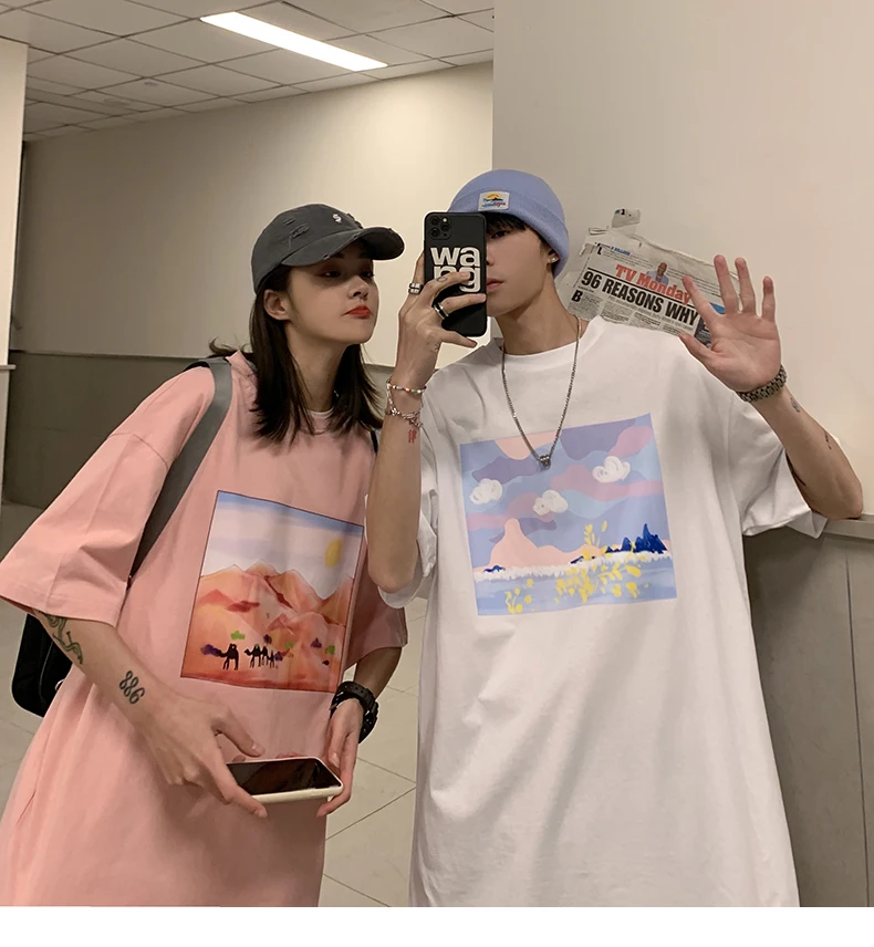 Korean Clothing Youth Campus Short Sleeve Sleeve t-Shirts Couple Oversize Ulzzang Clothes Teenagers Top Urban Goth Streetwear
Korean Clothing Youth Campus Short Sleeve Sleeve t-Shirts Couple Oversize Ulzzang Clothes Teenagers Top Urban Goth Streetwear