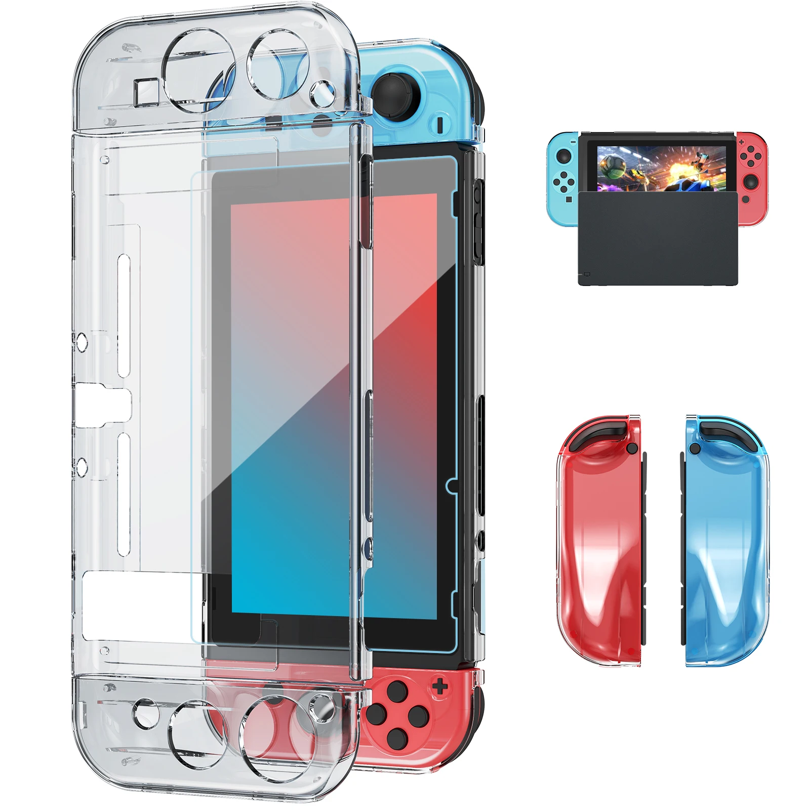 BEBONCOOL прозрачный мягкий защитный чехол из ТПУ для консоли Nintendo Switch, Противоударная защита экрана для аксессуаров для Switch
BEBONCOOL прозрачный мягкий защитный чехол из ТПУ для консоли Nintendo Switch, Противоударная защита экрана для аксессуаров для Switch
