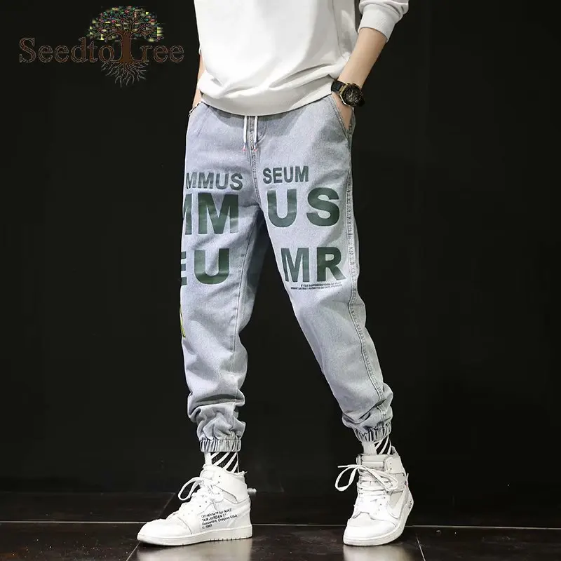 Jeans Men's Slim Feet Korean Style Trendy Pants Harem Pants Overalls Casual Denim Trousers
Jeans Men's Slim Feet Korean Style Trendy Pants Harem Pants Overalls Casual Denim Trousers