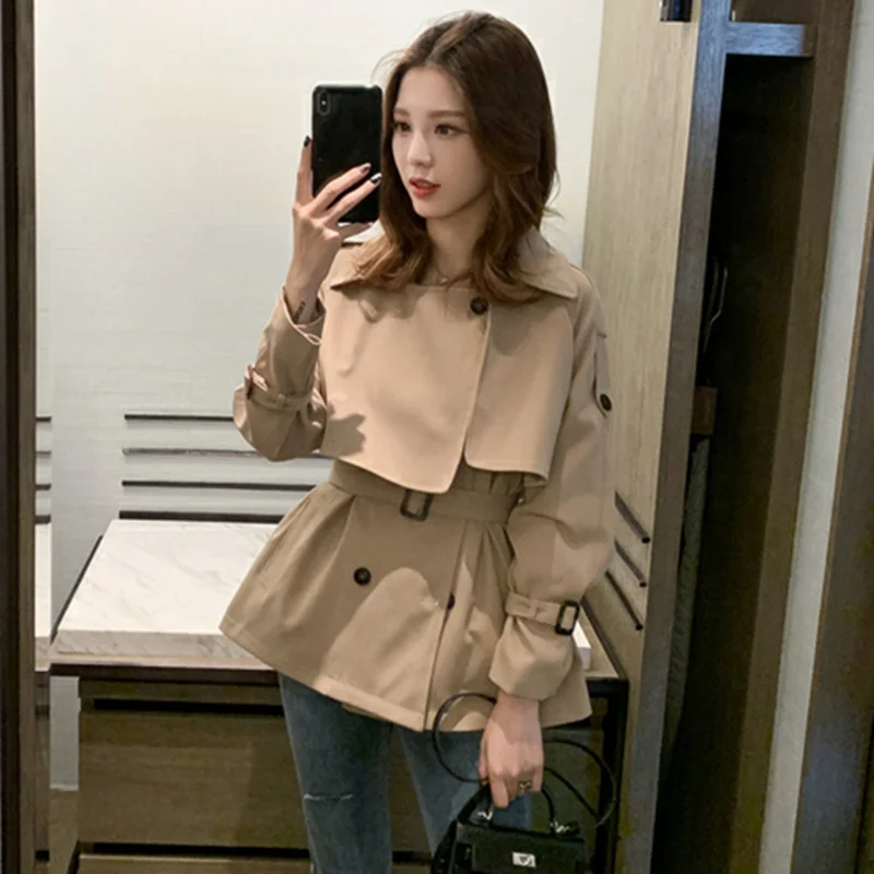 CMAZ 2021 Autumn New Korean Style British Style Khaki Wind-Breaker Women's Loose Small Coat Design Blouse
CMAZ 2021 Autumn New Korean Style British Style Khaki Wind-Breaker Women's Loose Small Coat Design Blouse