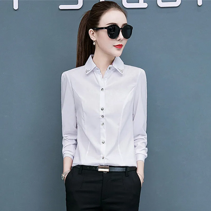 Autumn Womens Button Up Shirt Chiffon Tops and Blouses Long Sleeve Office Lady Shirts White Feminina Tops Camisas De Mujer
Autumn Womens Button Up Shirt Chiffon Tops and Blouses Long Sleeve Office Lady Shirts White Feminina Tops Camisas De Mujer