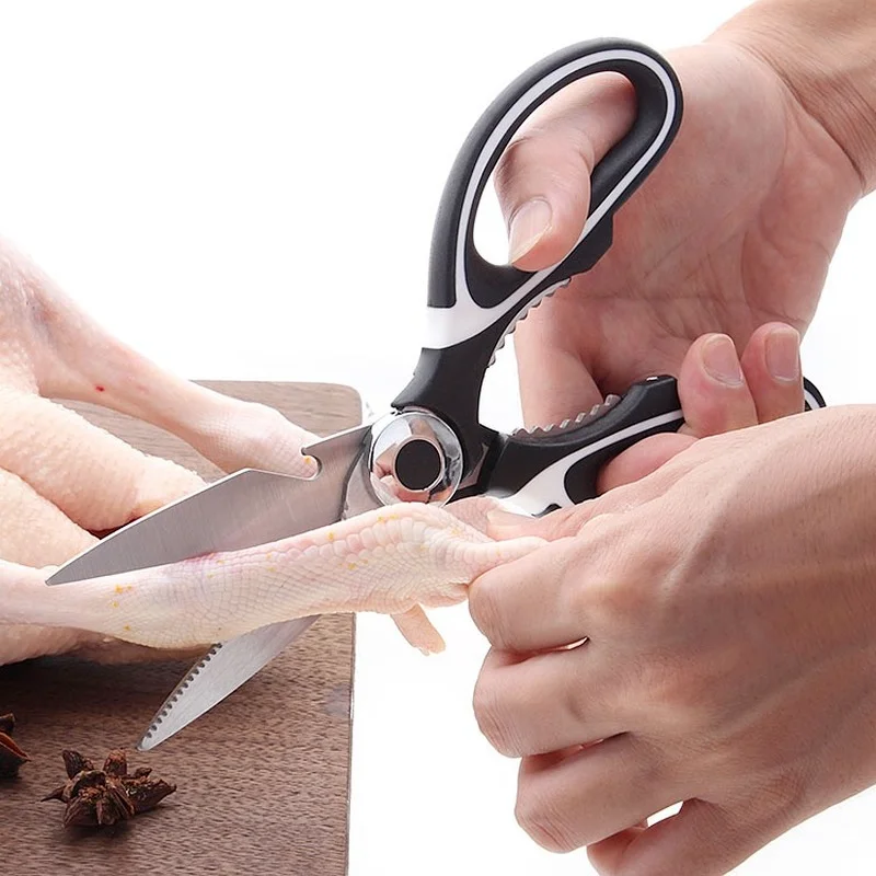 ultifunctional household kitchen scissors stainless steel strong chicken bone scissors food barbecue scissors food scissors
ultifunctional household kitchen scissors stainless steel strong chicken bone scissors food barbecue scissors food scissors