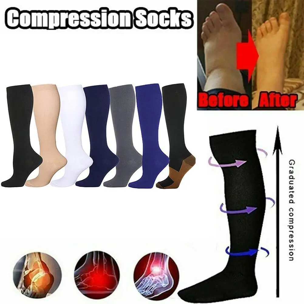 Varicose Vein Leg Relief Pain Knee Socks Pressure Compression New Stockings High Socks Long Thigh U3L3 Color Nylon Unisex F2L6 
Varicose Vein Leg Relief Pain Knee Socks Pressure Compression New Stockings High Socks Long Thigh U3L3 Color Nylon Unisex F2L6
