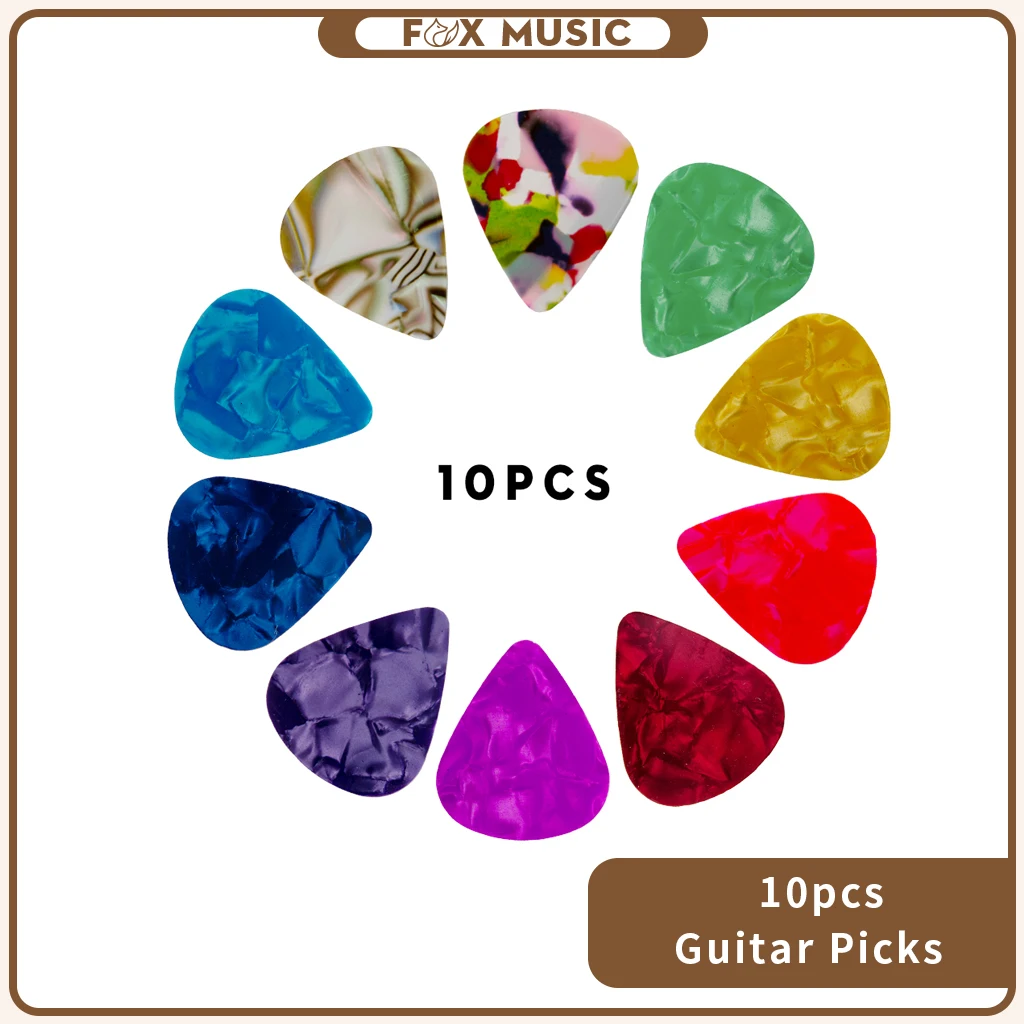 10Pcs Guitar Picks Acoustic Plectrum Celluloid Smooth Bass Guitar Pick 0.46mm 0.71mm 0.96mm Electric Guitar Parts Accessories
10Pcs Guitar Picks Acoustic Plectrum Celluloid Smooth Bass Guitar Pick 0.46mm 0.71mm 0.96mm Electric Guitar Parts Accessories