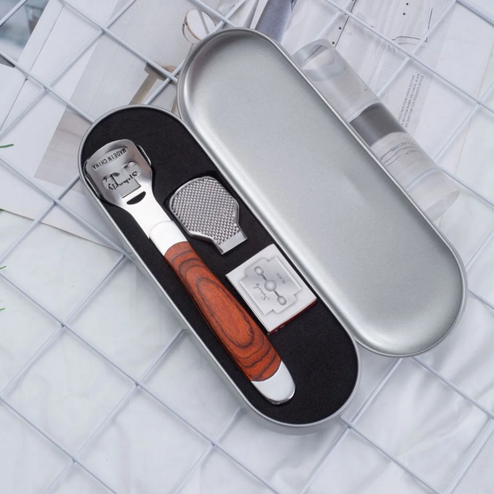 Foot Dead Skin Shaver Stainless Steel Foot Shaver Callus Remover Corn Cuticle Cutter Remover Rasp Pedicure File
Foot Dead Skin Shaver Stainless Steel Foot Shaver Callus Remover Corn Cuticle Cutter Remover Rasp Pedicure File
